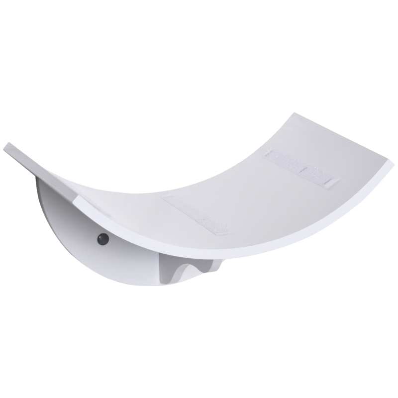 PawHut Katzenliege Katzen Wandliege Katzenbett Katzenregal Wandmontage Plüschauflage Grau 41 x 28 x 21 cm