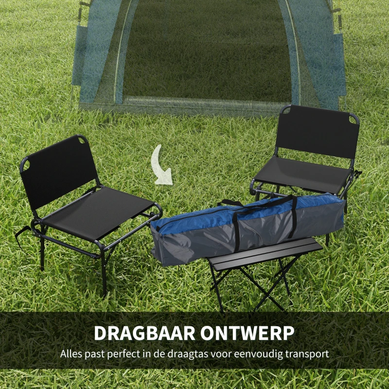 Outsunny 4 Persoons Koepeltent Pop-Up - Waterdicht, UV 50+ Bescherming, voor 4 Personen