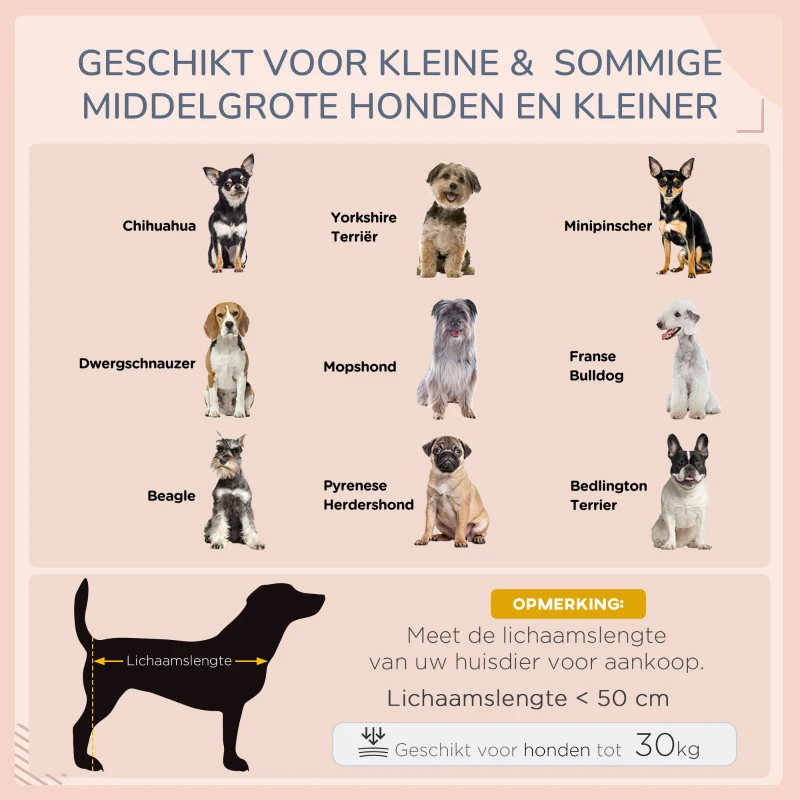 PawHut Hondenkennel Huisdierbed Hondenmand, weerbestendig, afneembaar kussen, Grijs