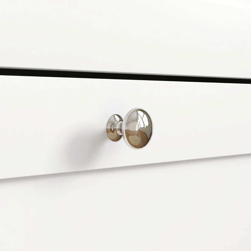 HOMCOM Mobile a scarpe 12 paia, mobile d'ingresso con 2 cassetti ribaltabili e ripiani regolabili, 60 x 24 x 80 cm, bianco