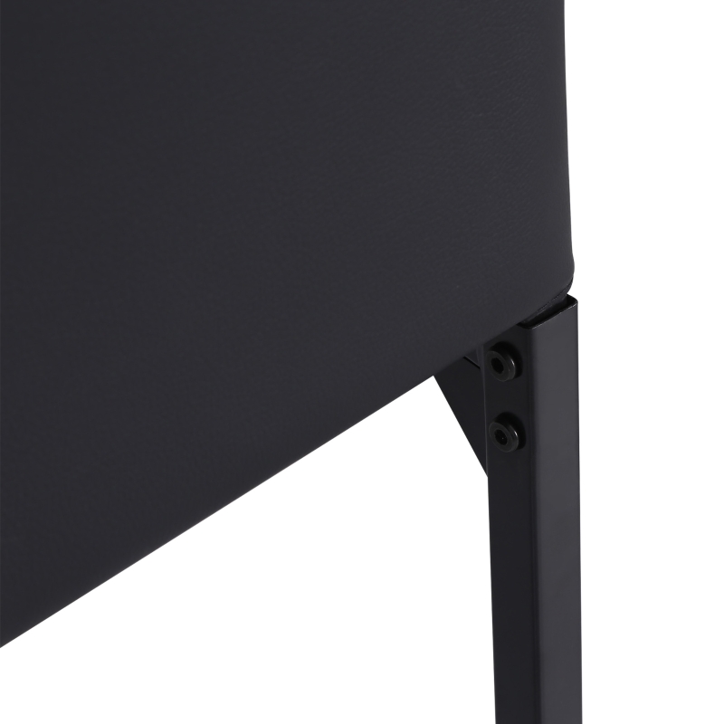 HOMCOM HOCMOM 4er-Set Stühle Esszimmerstühle Küchenstühle 41 cm x 50 cm x 91 cm, Schwarz