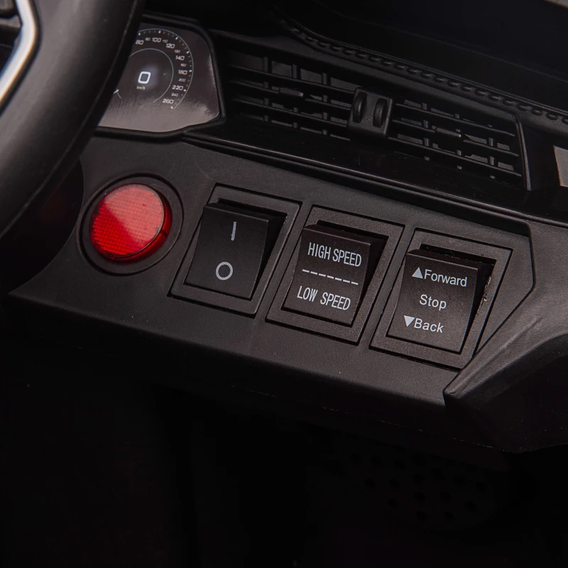 HOMCOM Elektro Kinderauto 12V Elektrofahrzeug Audi E-tron Elektroauto mit Fernbedienung, Sicherheitsgurt, Musik (MP3/USB/TF), Kinderfahrzeug für Kinder 3-5 Jahre, 3-5 km/h, Schwarz