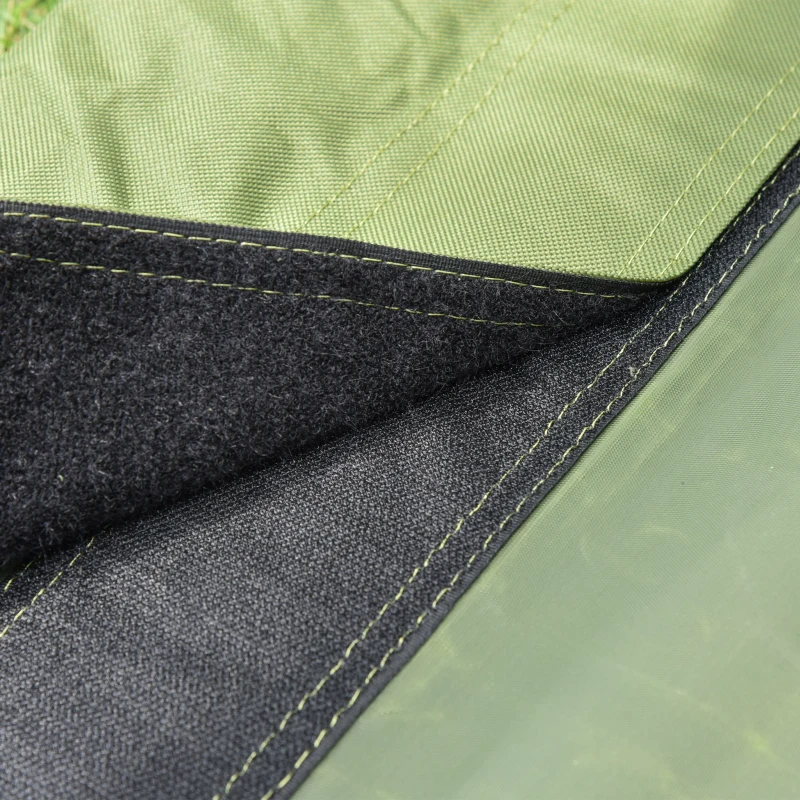Outsunny Campingbed voor volwassenen - 4-in-1 set met tent, slaapzak, matras en waterdichte comfortabel opvouwbare, donkergroen