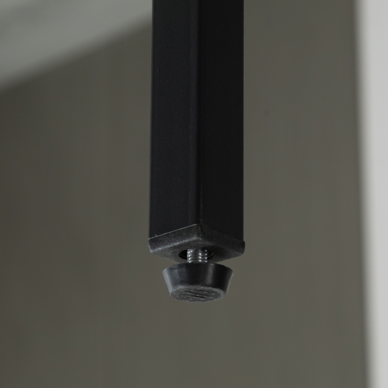 HOMCOM Bartisch-Set im Industriedesign, 6-teilig, 2 Tische und 4 Barhocker, Grau + Schwarz