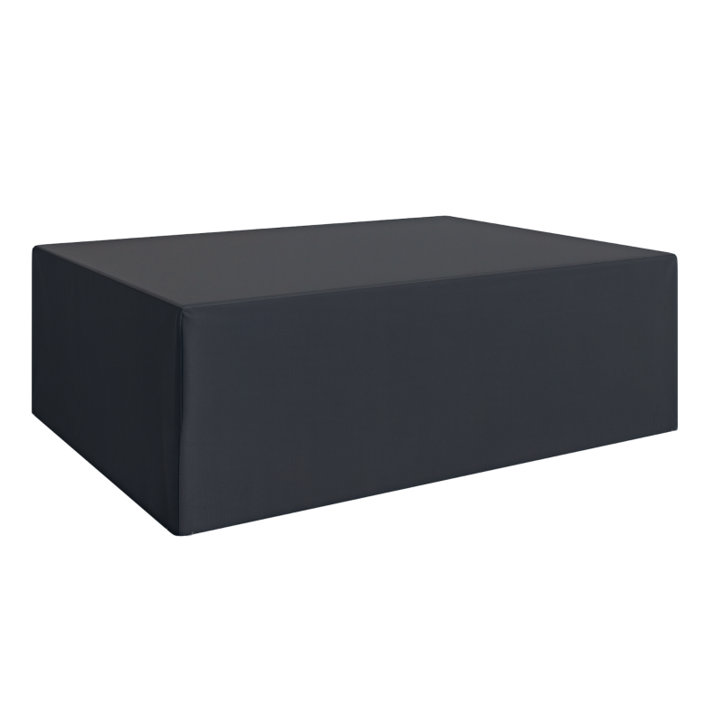 Outsunny 600D Oxford Outdoor Garden Furniture Sofa Set Cover, Waterproof Anti-UV Rattan Sun Lounger Protection Protector Cover, 275L x 205W x 90Hcm, Black