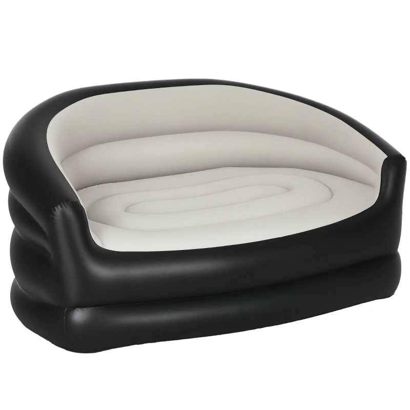 Outsunny Double Inflatable Seat - Grey/Black