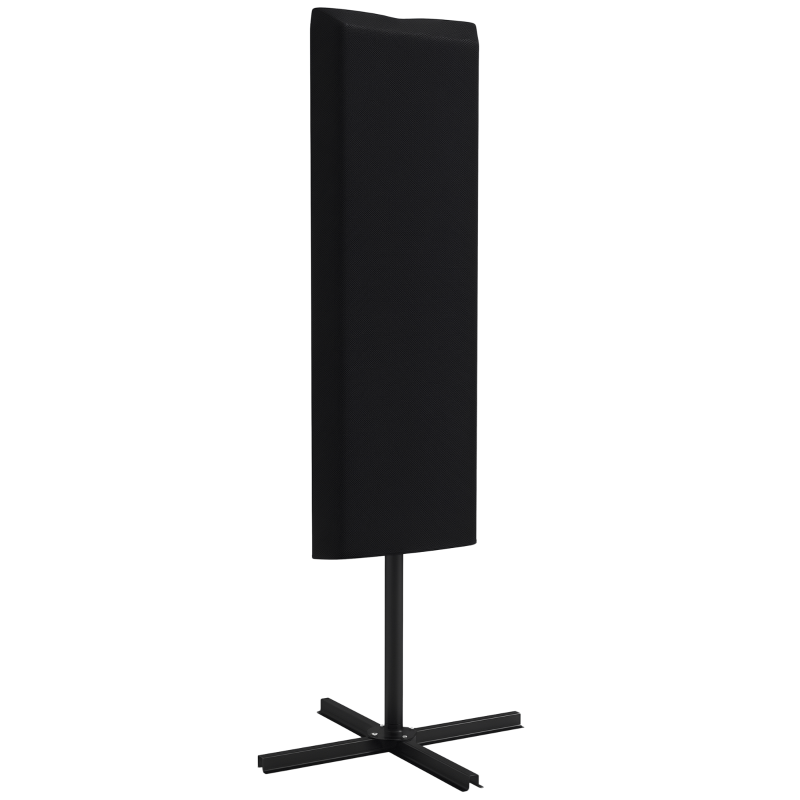 Outsunny Garden Parasol Cover, Outdoor Patio Umbrella Protector Weatherproof Garden Patio with Rod, Zipper for 2-4m Parasol, Φ60 x 160cm, Black