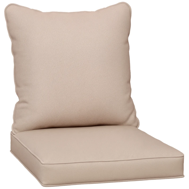 Outsunny Seat and Back Padded Cushion Set, CUSHION ONLY - Beige