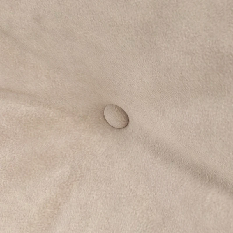 HOMCOM Sleeper Sofa 2-Seater Sofa Velvet Sofa, Sleeper Function, incl. 2 Pillows, Velvety Look, Natural + Beige + Black