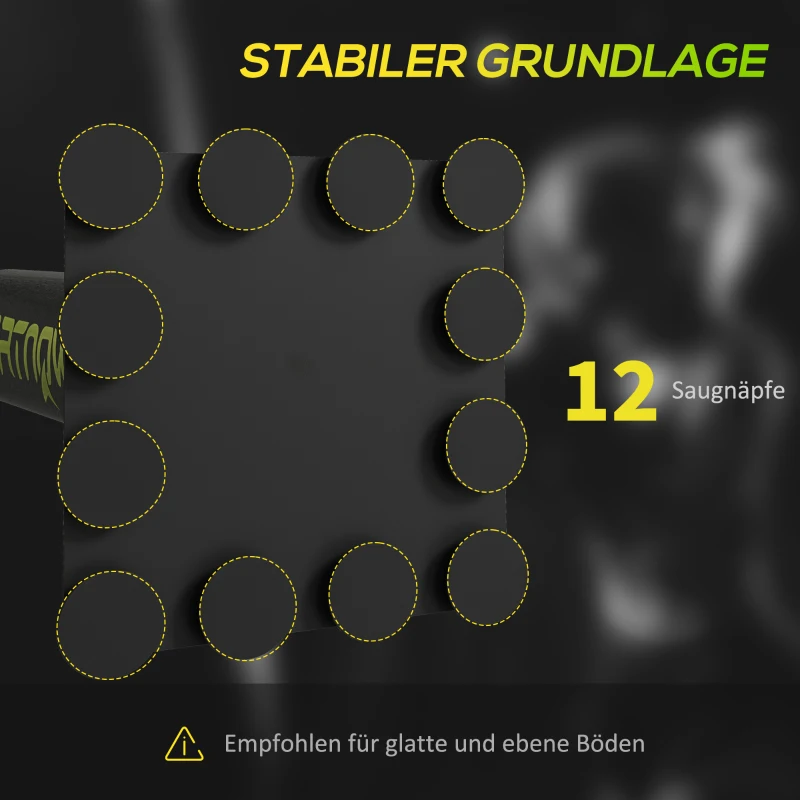 SPORTNOW Boxstand, zwei Speedballs, drehbare Boxstange, Kickpolster, höhenverstellbar, Stahl, 107 x 36 x 140-205 cm, Schwarz(m-6)