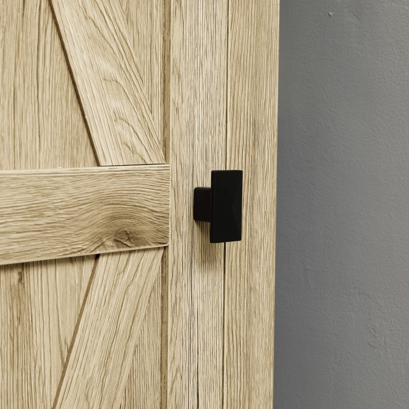 HOMCOM Armoire de Rangement sur Pieds, Meuble Colonne pour Cusine, Salle de bain, Style Classique avec 3 étagères réglables