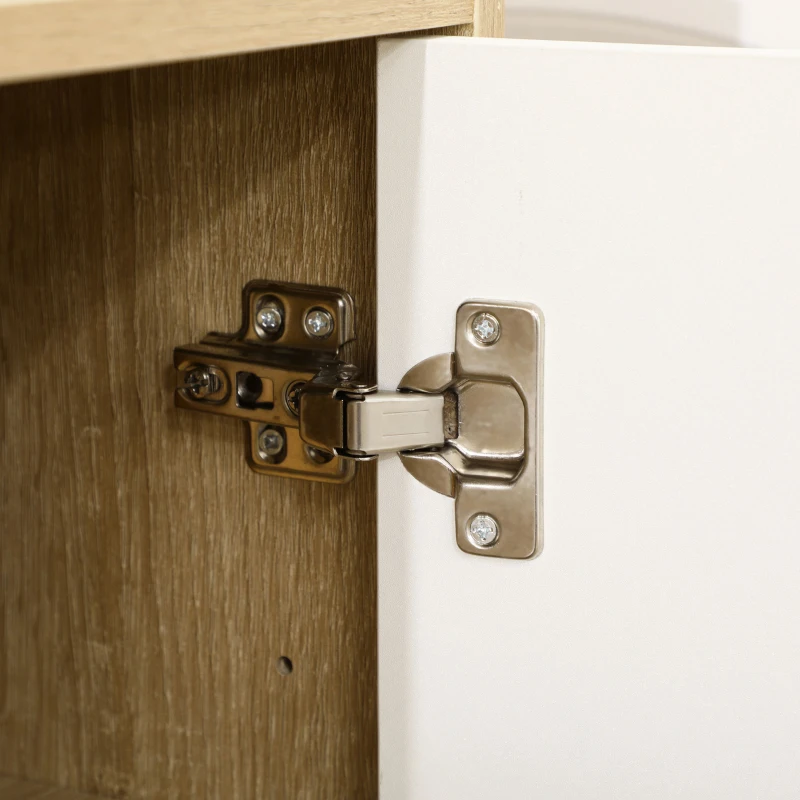 HOMCOM Küchenschrank für Mikrowelle mit 2 Schränken und Schublade, 90x30x94cm, aus MDF