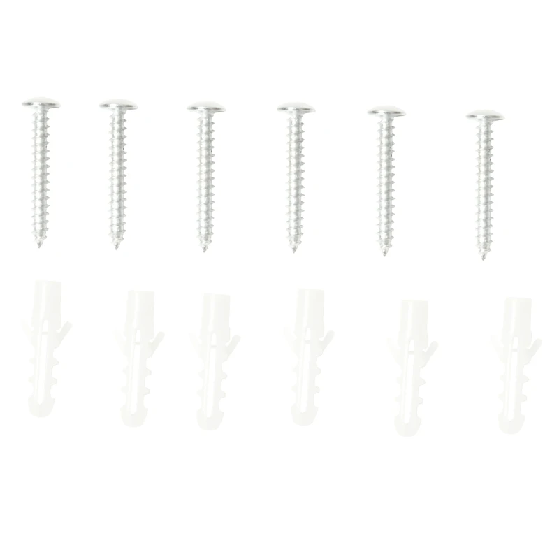 Outsunny Set von 4 Garten- und Wandstrahlern mit Pfahl, Solarlicht 2 Helligkeiten, 17x10x48,3cm Schwarz