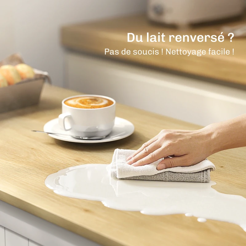 HOMCOM Buffet cuisine, meuble de rangement avec 3 portes, tiroir, étagères de porte et étagère réglable, 105x40x83cm, blanc