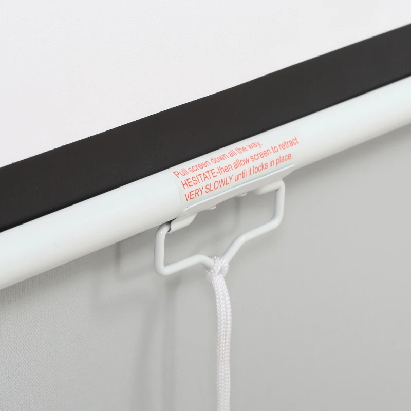 HOMCOM Écran de Projection 203 x 152 cm 100 Pouces 4:3/16:9 Écran de Projection Manuelle pour Home Cinéma