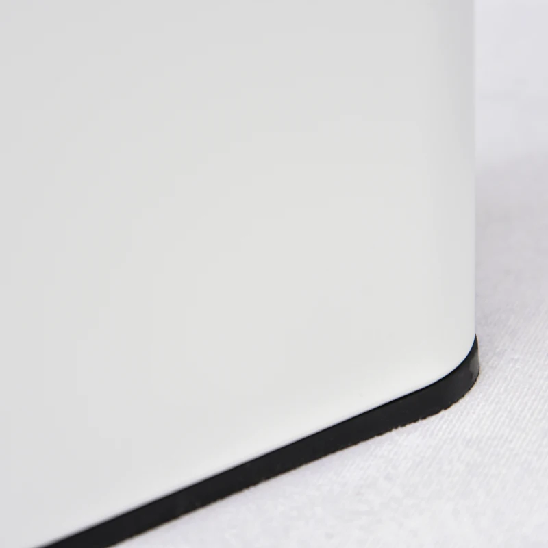 HOMCOM Pattumiera a Pedale da 5L, Secchio Interno Rimovibile e Corpo in Metallo, Pattumiera Cucina e Bagno, 29.2x14x32cm, Bianco