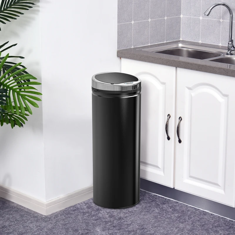 Homcom Cos de Gunoi Automat 50L – Senzor Infrarosu & Design Igienic(m-9)