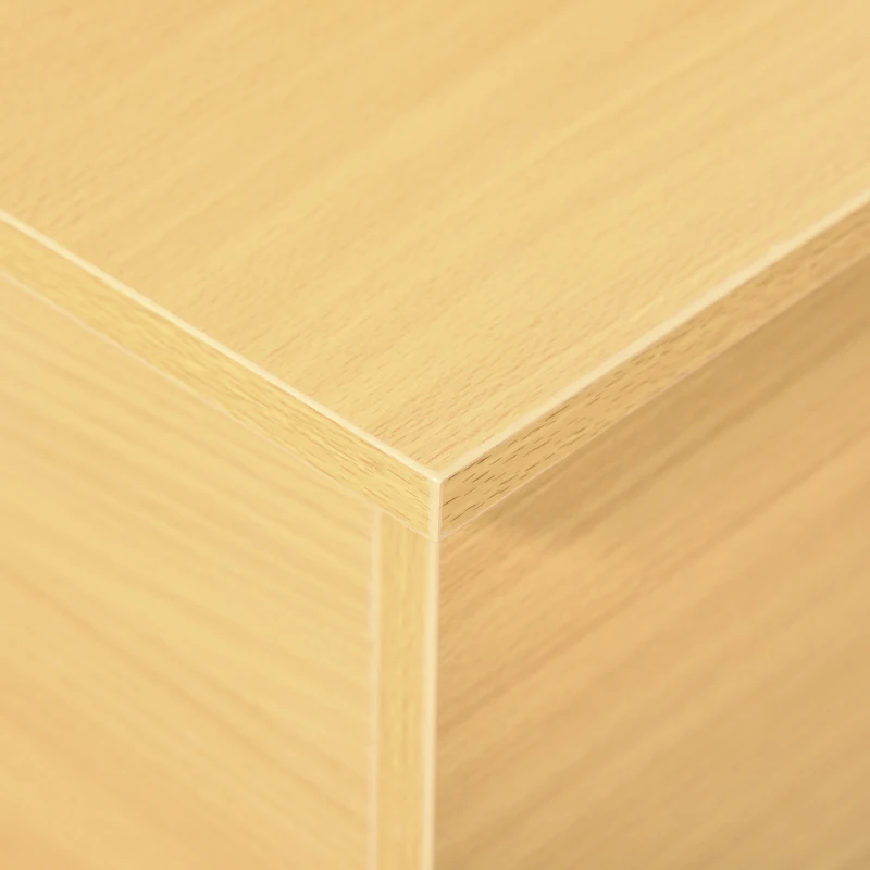 HOMCOM Baúl de Almacenamiento de Madera Taburete para Almacenaje con Tapa para Dormitorio Salón Carga Max. 120 kg 100x40x40 cm Natural