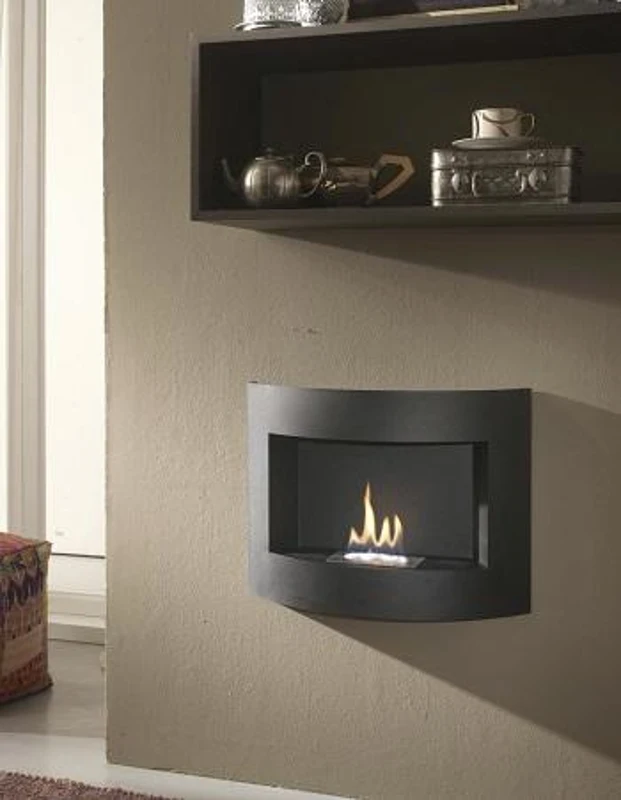 STONES Șemineu bio montat pe perete 15.5cm X 63cm H. 45cm