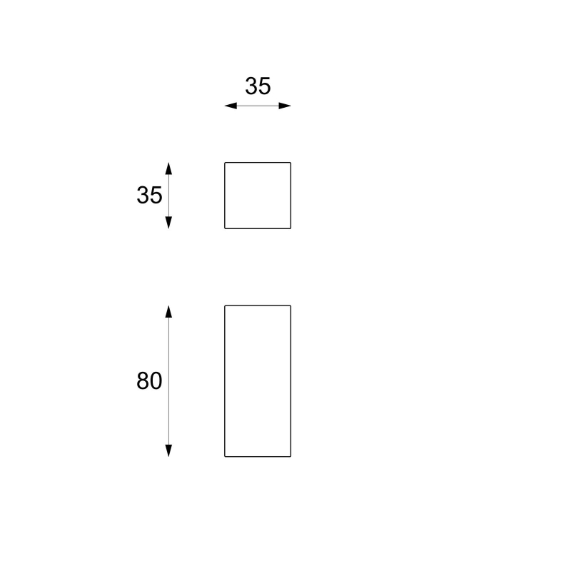STONES Coloană (35 x 35 x 80h)