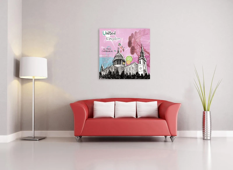 STONES Imprimeu pe sticlă (70 x 70 cm) 1cm X 70cm H. 70cm