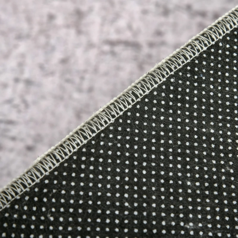 HOMCOM Alfombra de Salón Moderna de Terciopelo 230x160 cm Alfombra Geométrica para Dormitorio Oficina Gris