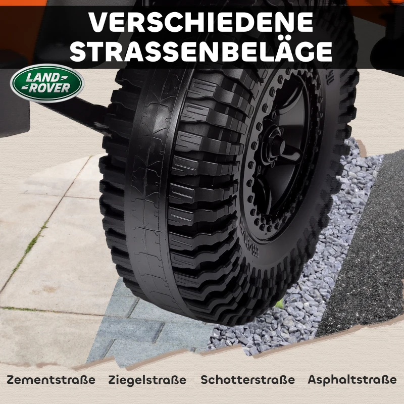 AIYAPLAY Kinder-Elektroauto, 12V batterij-werking, afstandsbediening, muziekfunctie, claxon, LED-lichten, Oranje(m-7)