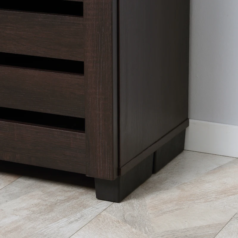 HOMCOM 15 Shoe Storage Cabinet - Wood-Effect
