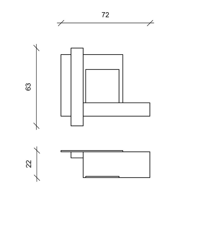 STONES Șemineu bio montat pe perete22cm X 72cm H. 63cm