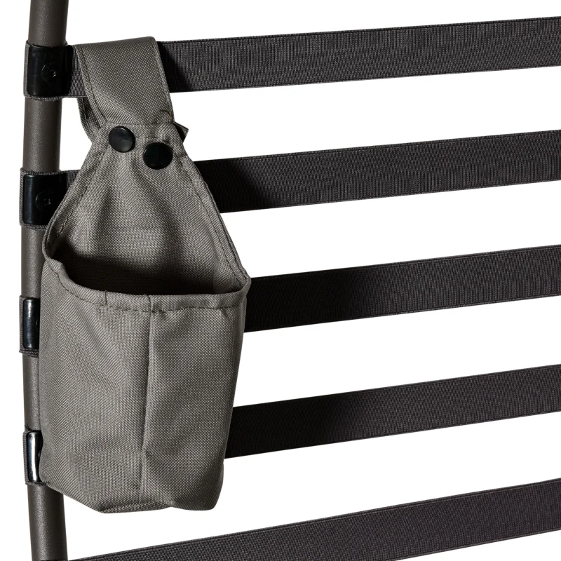 Krzesło ogrodowe Outsunny papuga, krzesło do koszyka 2-osobowego z poduszką, składany kosz