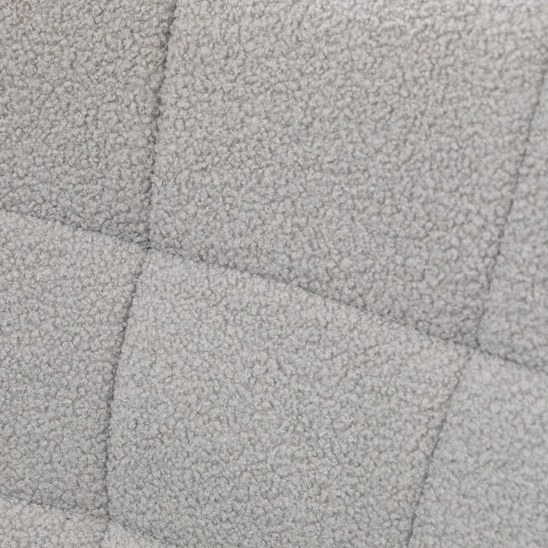 HOMCOM Schaukelstuhl im Retro-Design, Massivholz, Schwingsessel, 71 cm x  92 cm x 101 cm, Hellgrau