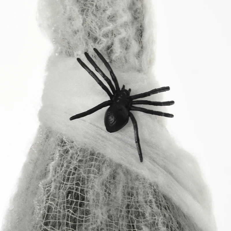 HOMCOM 4.7ft Life Size Outdoor Halloween Decoration Hanging Mummy with Spider Web, Animated Prop Decor with Sound and Motion Activated, Light Up Eyes, Howling Sound, Posable Arms, Moving Body