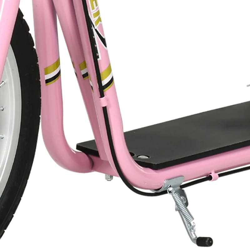 HOMCOM kinderstep step scooter stadsscooter kinderen scooter kickboard vanaf vijf jaar 16/12 inch roze 135 x 58 x 92-100 cm(m-11)