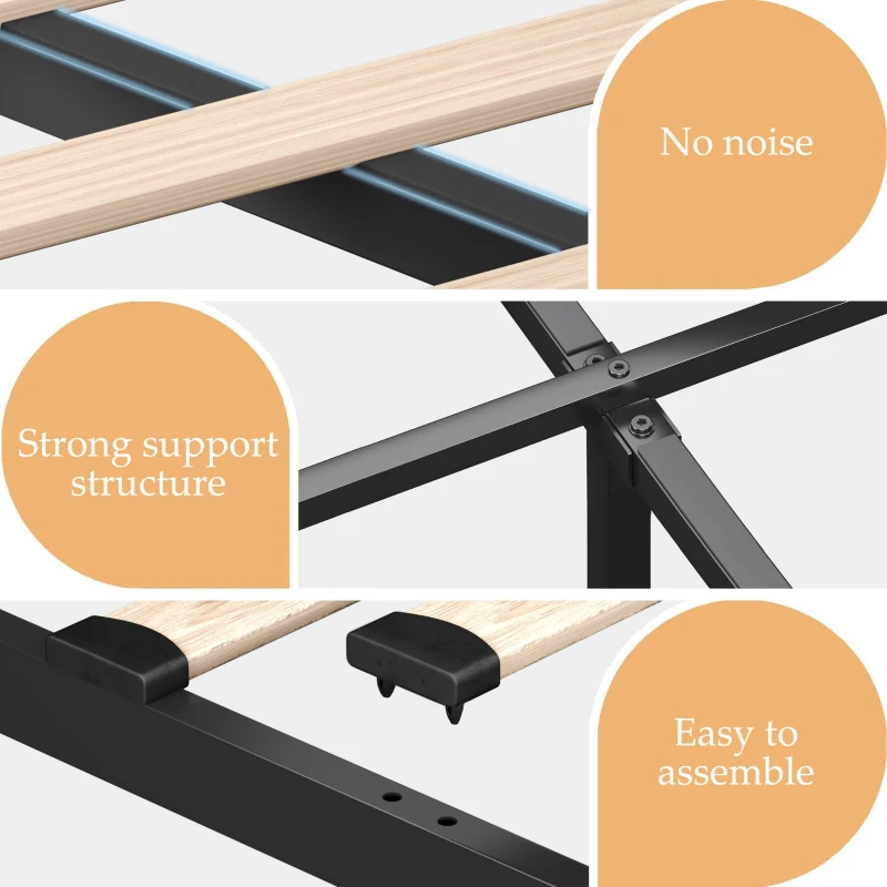 Upholstered Double Ottoman Bed with 360 Surround LED, USB Charging Port, Hydraulic Storage Bed Frame, 206L x 148W x 104H cm, White