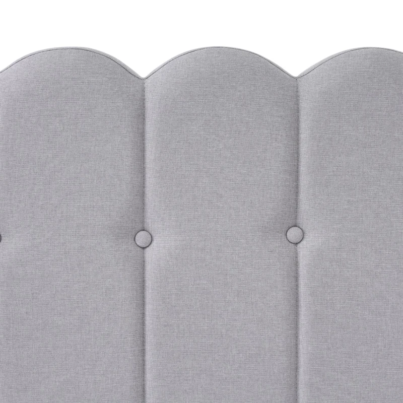 Upholstered Single Bed with USB & Type-C Charging Ports, Teenager Bed for Bedroom & Guest Room, 197L x 103W x 103H cm, Grey