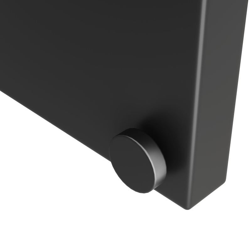 Telescopic Dining Table with Extendable MDF Top and Crossed Iron Legs, Space-Saving Design for Kitchen, 120L x 80W x 75H cm, White+Black