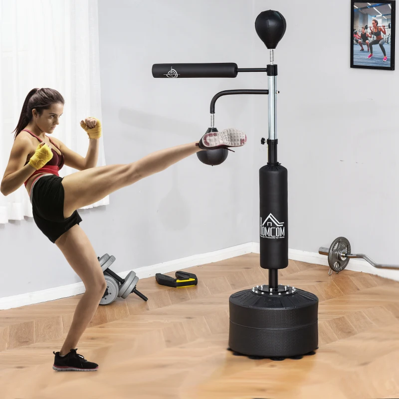 HOMCOM Sac Box de Podea 3 in 1, Inaltime Reglabila 160-230cm