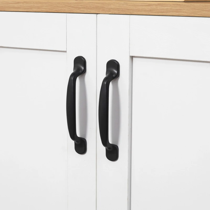 HOMCOM Móvel de Armazenamento Buffet Cozinha com 2 Portas e 2 Prateleiras Ajustáveis 90x39,5x88 cm