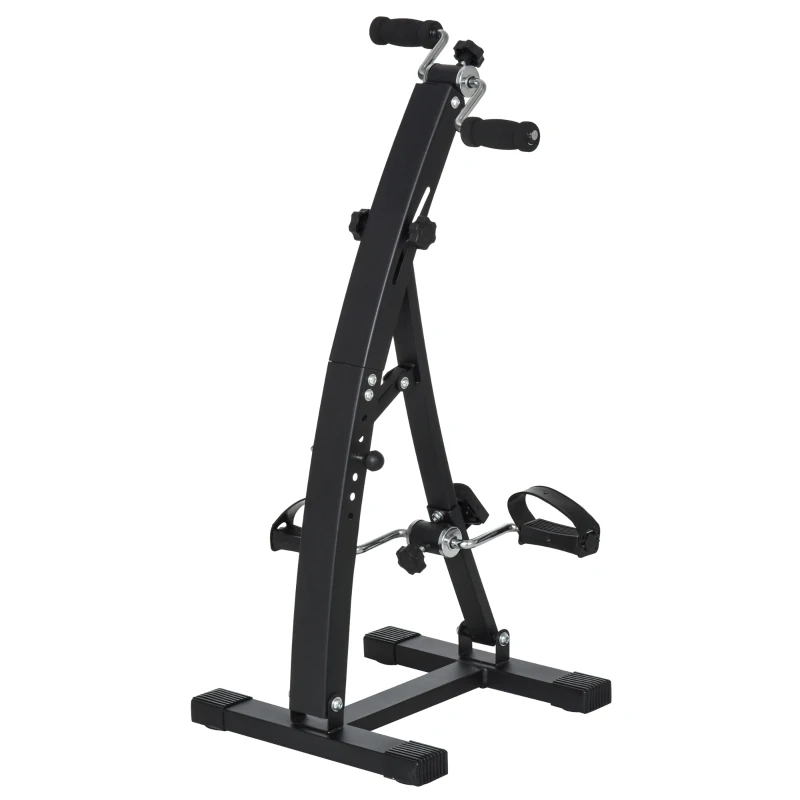 HOMCOM Pedalada para Pernas e Braços com Tela LED Altura e Intensidade Ajustável 40x42,5x100 cm Preto