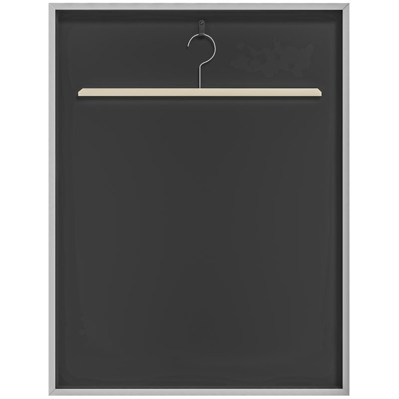HOMCOM Suporte para Camisola Frame boxe Frame em Alumínio com Revestimento Interno de Feltro 70x90 cm