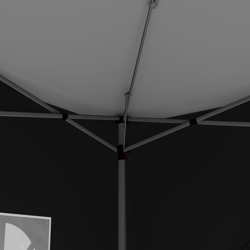Outsunny Gazebo Tenda de Recepção Gazebo Pop Up Dobrável 3x3 m 4 Paredes Removíveis Saco de Transporte Preto