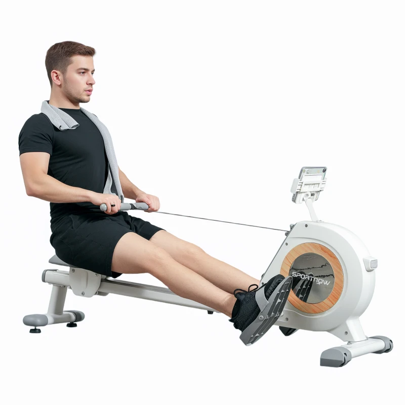 Sportnow Remo com 16 Níveis Ajustáveis Monitor LCD e Suporte para Celular para Treino em Casa Capacidade de 150 Kg