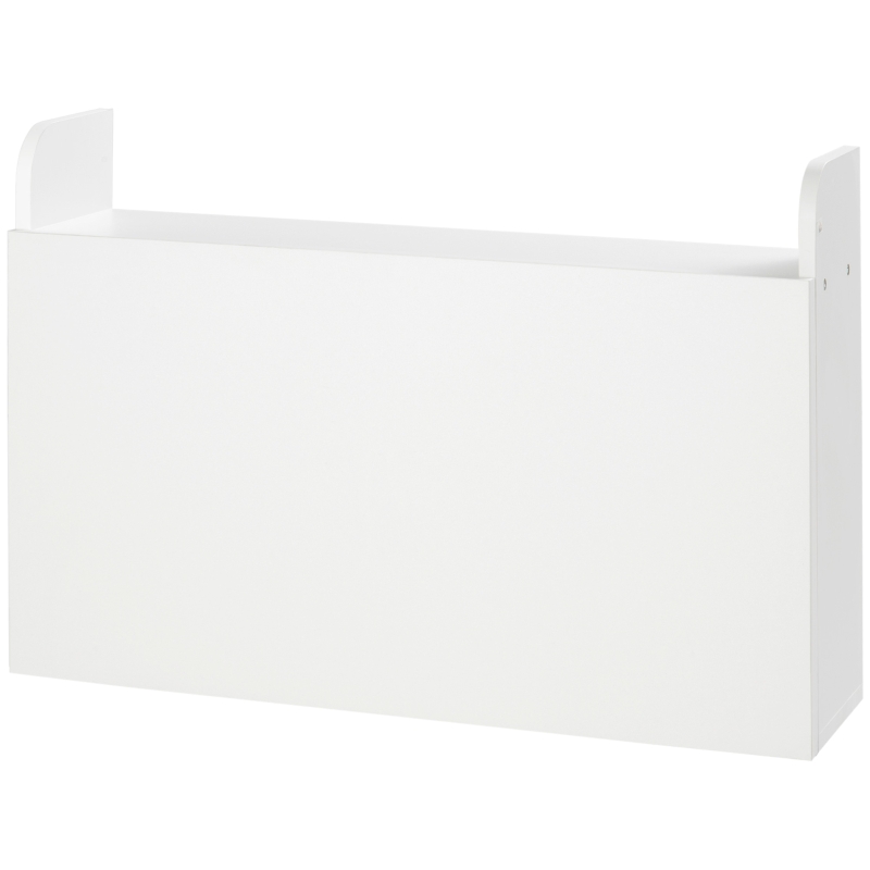 HOMCOM Mesa Suspensa Mesa de Computador e Mesa Dobrável com Armazenamento 77x20x51 cm