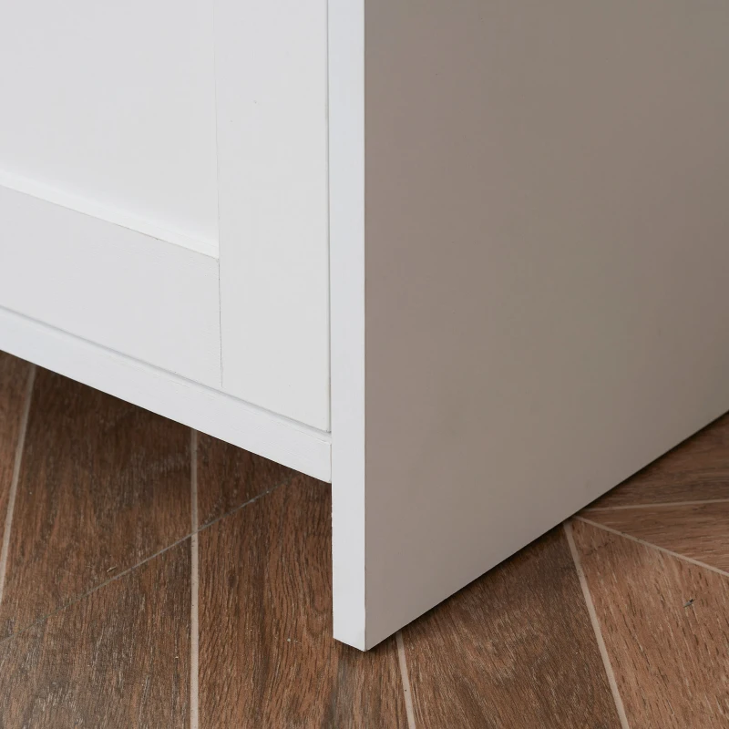 HOMCOM Móvel de Armazenamento Buffet Cozinha com 2 Portas e 2 Prateleiras Ajustáveis 90x39,5x88 cm