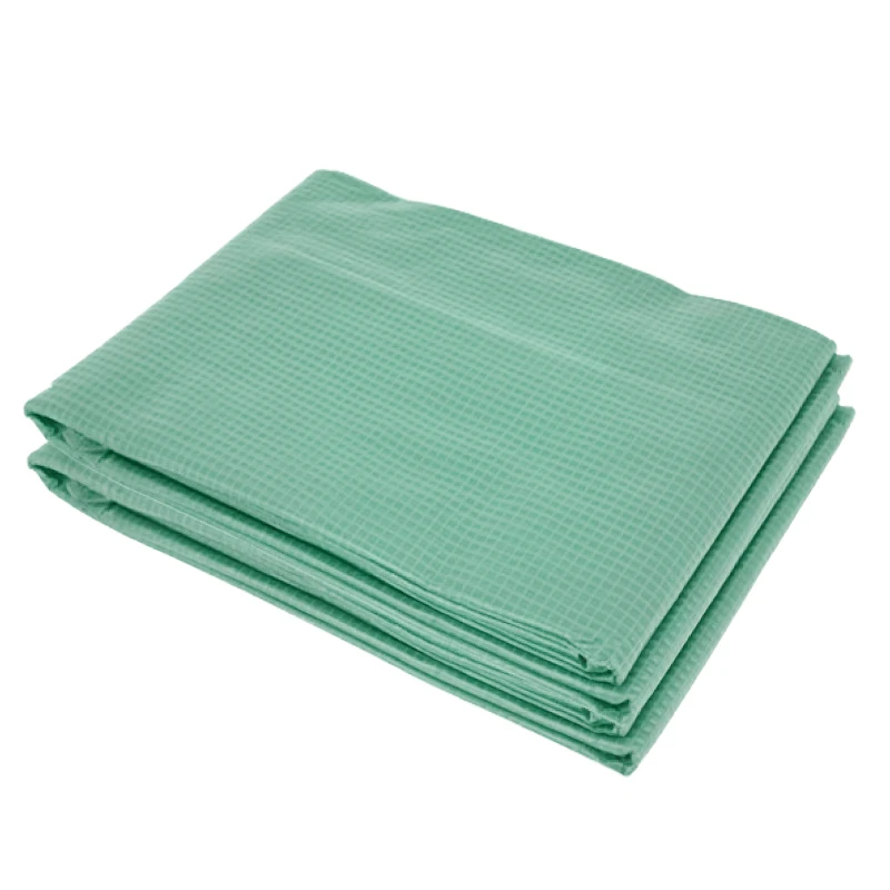 Outsunny Cobertura de Reposição para Estufa em Túnel 9 ㎡ 3x3x2 m PP Anti UV Impermeável 6 Janelas Porta Enrolável Fecho Verde Escuro