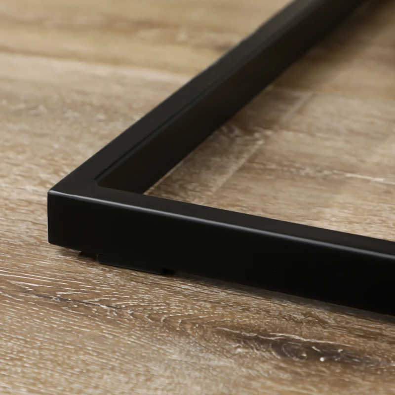 HOMCOM Conjunto de 4 Cadeiras de Sala de Jantar com Revestimento em Microfibra Pés em Aço Trenó e Alça de 43x58,5x96,5 cm Cinza