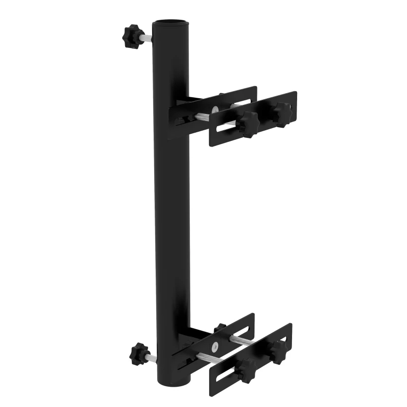Outsunny Suporte de Guarda Sol para Sacadas Suporte de Guarda Sol para Balaustrada para Mastro de 48 e 38mm