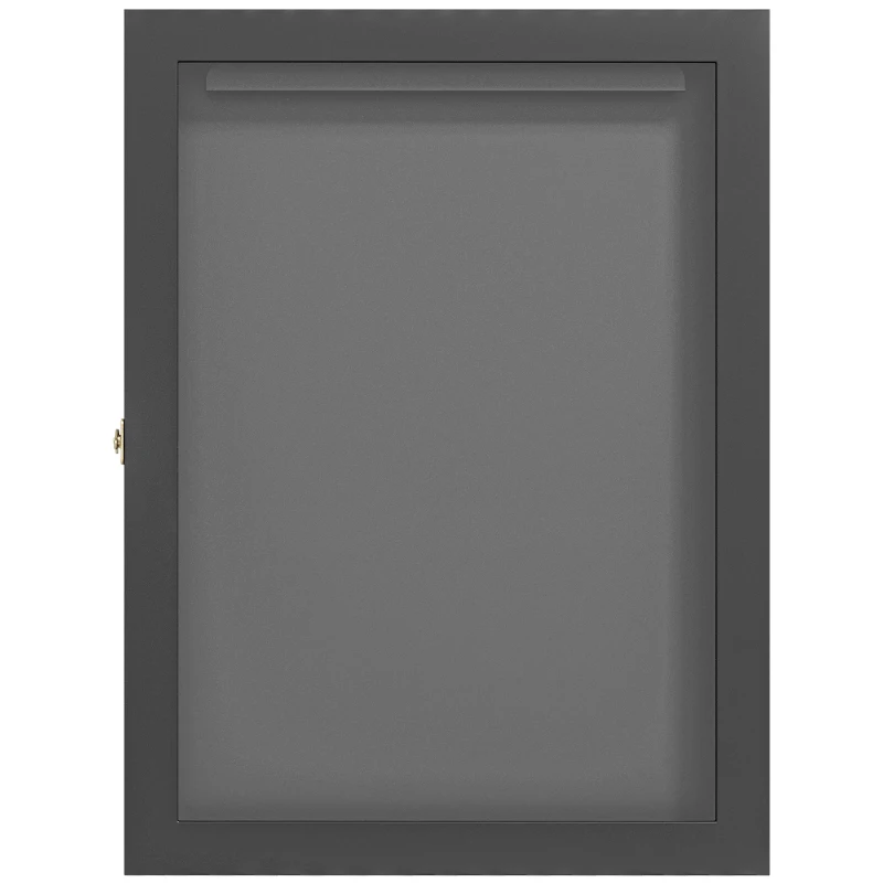 HOMCOM Frame boxe Frame C/ Estrutura P/ Camisola Porta Acrílica Revestimento Interno em Feltro 60x6 5x80 cm Preto