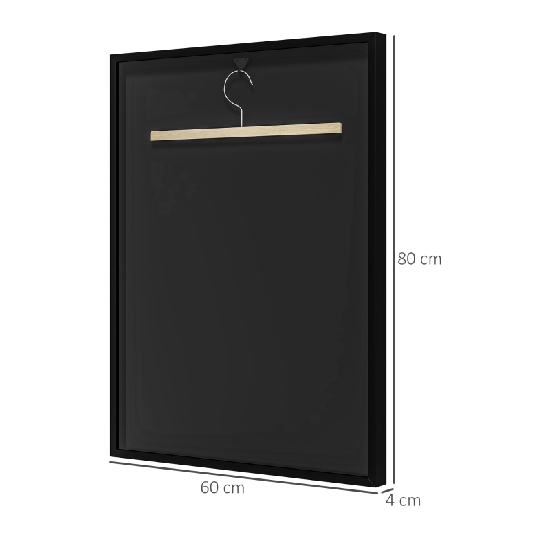 HOMCOM Quadro boxe Frame para Camisola em Alumínio e Acrílico Proteção UV 60x80 cm
