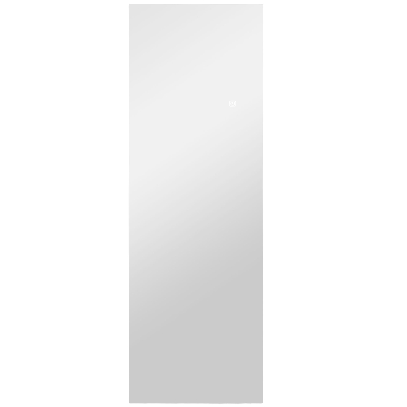 HOMCOM Grande Espelho de Parede LED de Comprimento Total 3 Cores de Luz Ajustáveis Função de Memória 120x40 cm Transparente